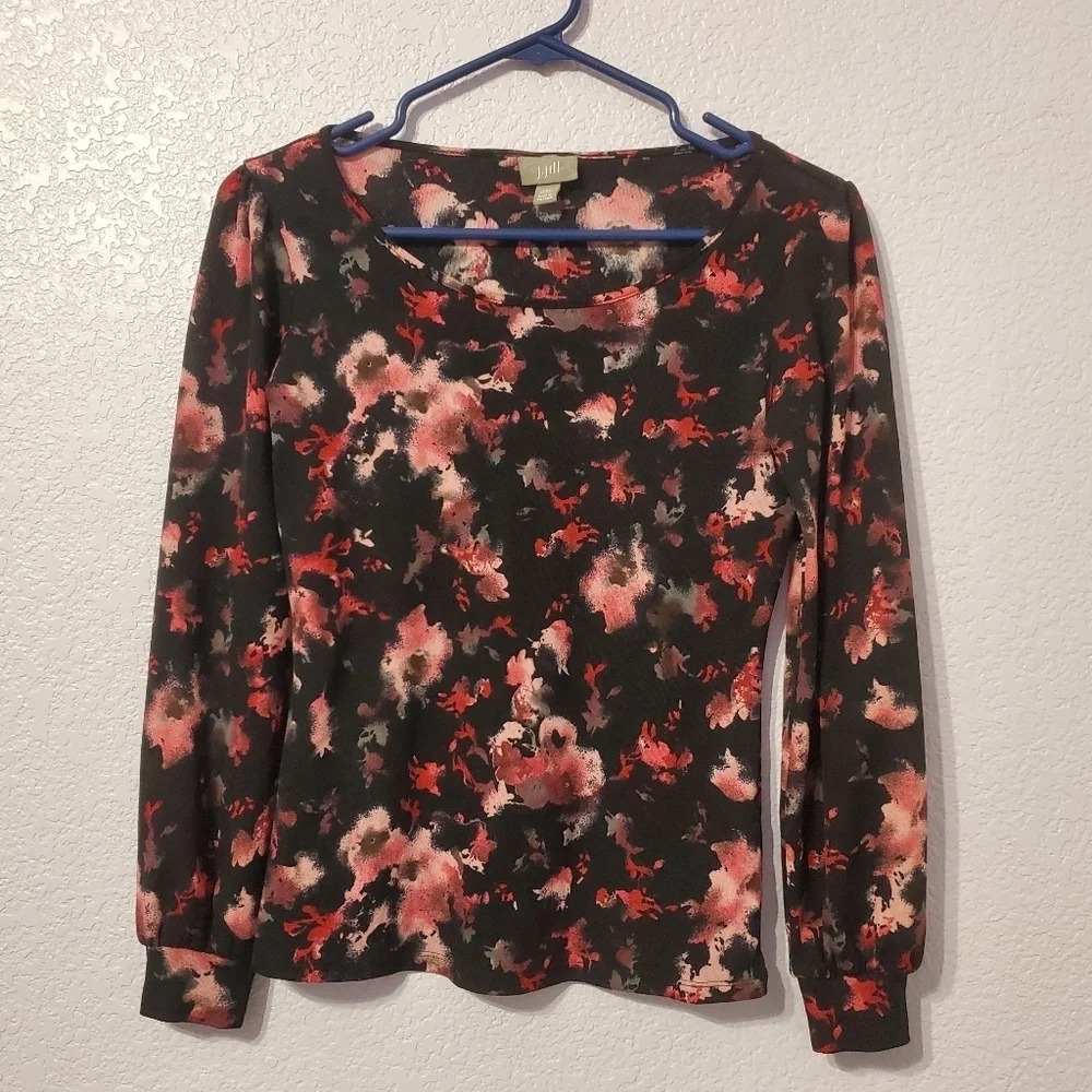 J.Jill Women's Abstract Print Blouse XS Petite